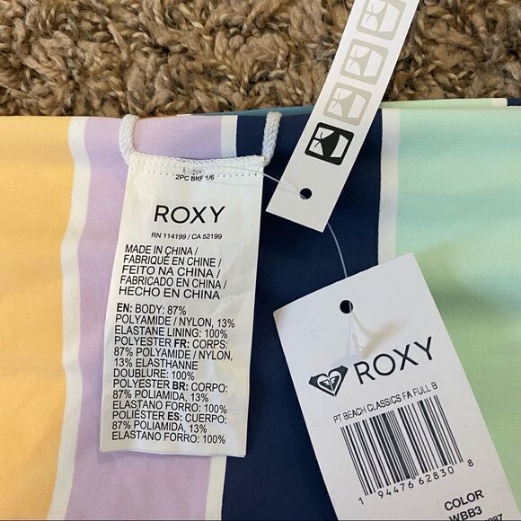 Roxy Women's PT Beach Classics FA Full Coverage Swim Bottoms XL - Picture 9 of 12